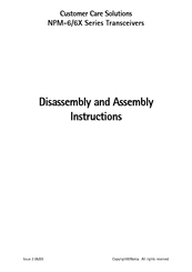 Nokia NPM-6X Series Disassembly And Assembly Instructions