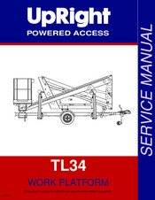 Upright POWERED ACCESS TL34 Service Manual
