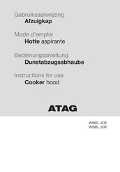Atag WS60 ICR Series Instructions For Use Manual