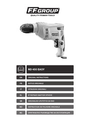 F.F. Group 41 340 Original Instructions Manual