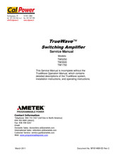 Cal Power TrueWave TW3500 Service Manual