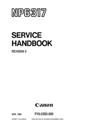 Canon NP6317 Service Handbook