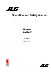 JLG 4108AN Operation And Safety Manual