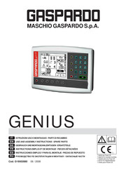 Gaspardo GENIUS Use And Assembly Instructions / Spare Parts