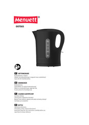 Menuett 007565 Operating Instructions Manual