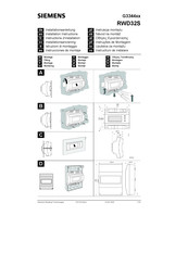 Siemens RWD32S Installation Instructions Manual