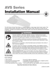 Detroit Radiant Products AVS-40N Installation Manual