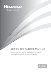 Hisense AEH-BW2H1 User's Operation Manual
