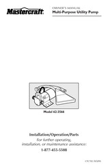 Mastercraft 62-3566 Installation, Operation & Parts