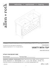 Allen + Roth BV-6333-60 Quick Start Manual