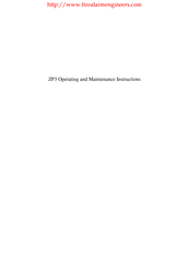 Clymac ZP3 Operating And Maintenance Instructions Manual