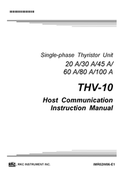 RKC INSTRUMENT THV-10 Instruction Manual
