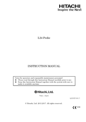 Hitachi L34 Instruction Manual