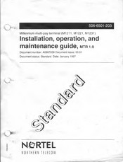 Nortel Millennium multi-pay M1231 Installation, Operation And Maintenance Manual