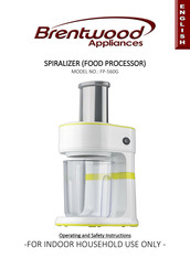 Brentwood Appliances FP-560G Operating And Safety Instructions Manual