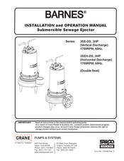 Crane Barnes 3SEH-DS Series Installation And Operation Manual