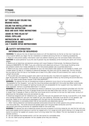 Ferguson FF523HBN Installation And Operation Instruction Manual