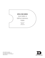 Daktronics NPN-4100 Series Manual