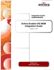 Enfora Enabler IIIG M2M Integration Manual