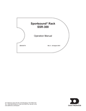 Daktronics Sportsound SSR-300 Operation Manual