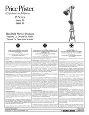 Black & Decker Price Pfister 16 Series Quick Start Manual