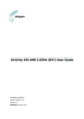 Airspan AirUnity 545 eNB B41 User Manual