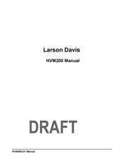 PCB Piezotronics Larson Davis HVM200 Manual