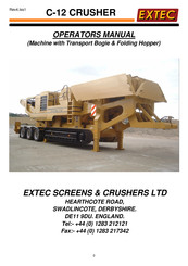 Extec C-12 CRUSHER Operator's Manual