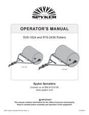SPYKER R28-1824 Operator's Manual