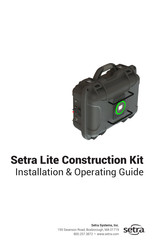 Setra Systems LITE Construction Kit Installation & Operating Manual