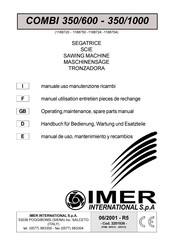 IMER COMBI 350/1000 Operating, Maintenance, Spare Parts Manual
