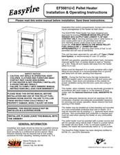 EasyFire EF5001U-C Installation & Operating Instructions Manual