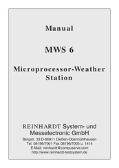 Reinhardt 1002-349-807 Manual