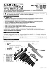 Sealey AUTO SERVICE AK5061 Instructions