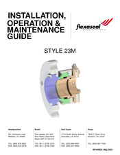 Flexaseal 23M Installation, Operation, Maintenance Manual