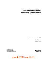 Analog Devices ADSP-21369 EZ-KIT Lite Manual