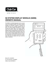 Club Car IQDM Owner's Manual