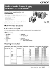 Omron S8JX-05005CD Manual