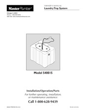Pentair Master Plumber 540015 Owner's Manual