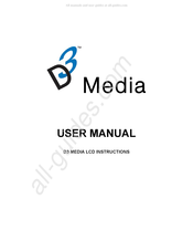 D3 Media LCD User Manual