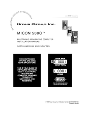 RNG Kraus Group MICON 500C Installation Manual