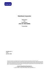 Radio Shack AA0120495 Application