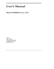 Texas Microsystems P5000HX Series User Manual