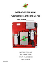 Fueltec CF4.0-SPO-UL-PCB Operation Manual
