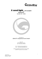 GRAVITY X cend light Manual