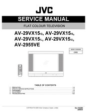 JVC AV-29VX15/G Service Manual