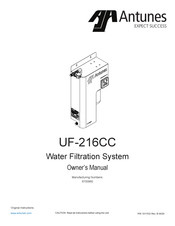 Antunes UF-216CC Owner's Manual