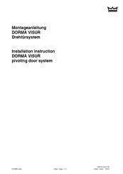 Dorma VISUR Installation Instruction