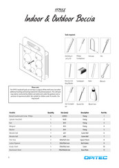 Opitec Indoor & Outdoor Boccia Manual