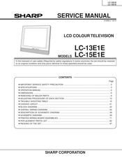 Sharp Aquos LC-13E1E Service Manual